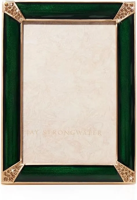 Jay Strongwater 4 x 6 Lavinia Frame - Green - SPF5915-264
