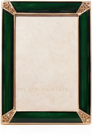 Jay Strongwater 4 x 6 Lavinia Frame - Green - SPF5915-264