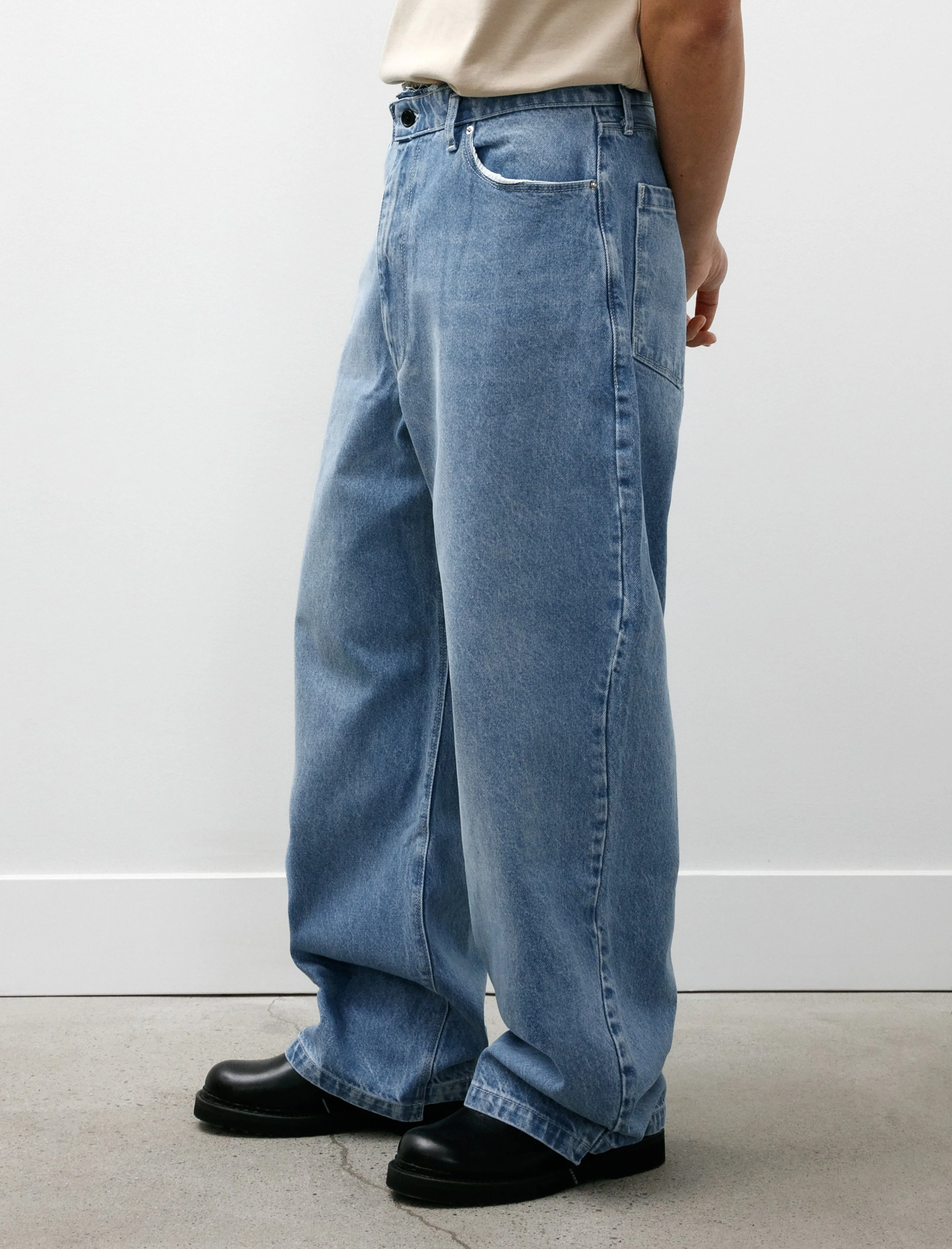 Jeans Washed Denim Light Blue