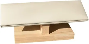 Jewelry Display Stand Velvet Wooden Jewelry Rack Bracelet Watch Stand Display Props Shopping Mall Counter Jewelry Display Organizers Jewelry display props(White)