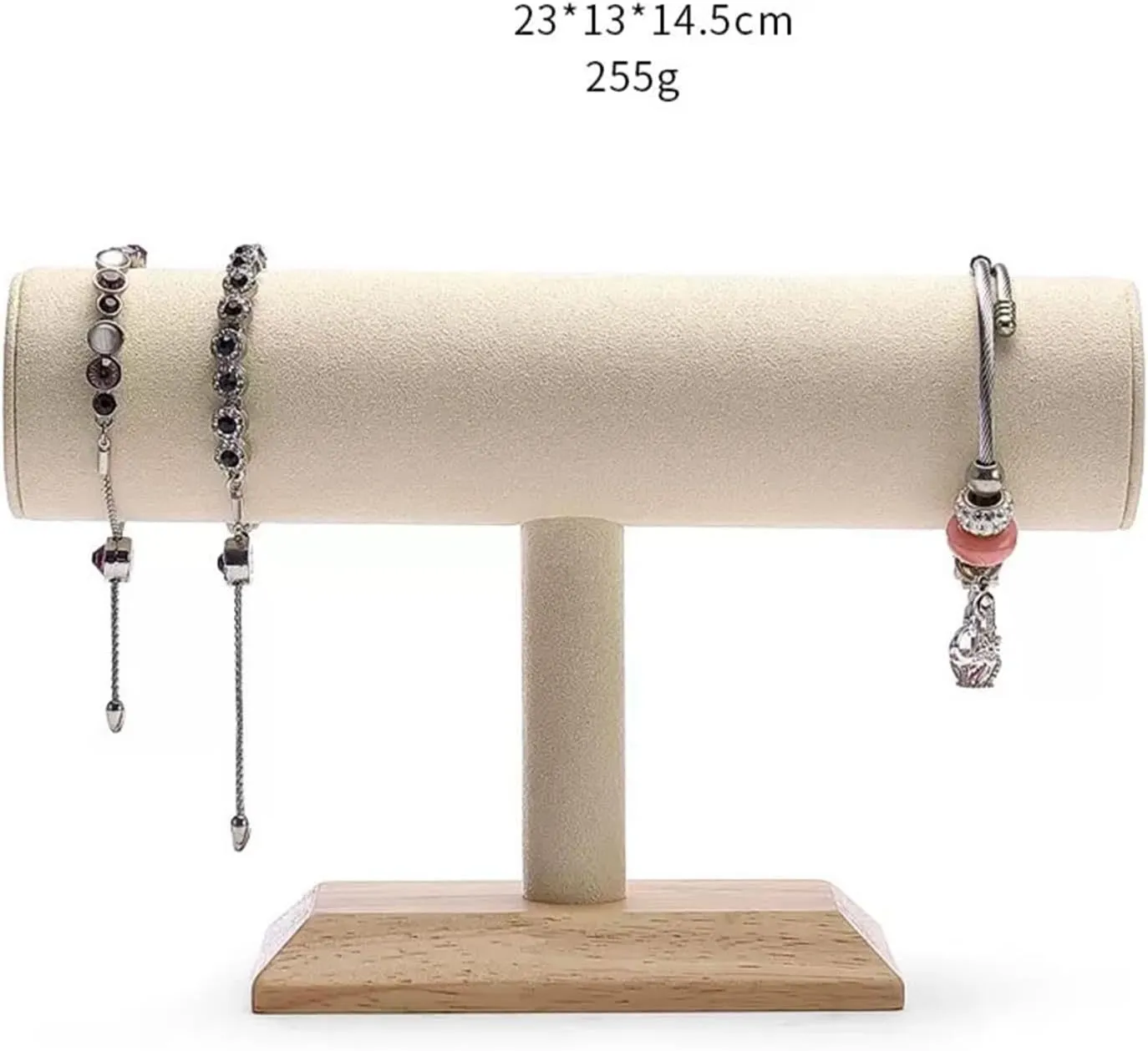 Jewelry Organizer Jewelry Stand Bracelet Holder T Shape Velvet Jewelry Display Stand Detachable Bracelet Watch Holder Necklace Holder Dresser Storage Jewelry Tower Jewelry Holder Necklace Holder Earri