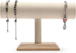 Jewelry Organizer Jewelry Stand Bracelet Holder T Shape Velvet Jewelry Display Stand Detachable Bracelet Watch Holder Necklace Holder Dresser Storage Jewelry Tower Jewelry Holder Necklace Holder Earri