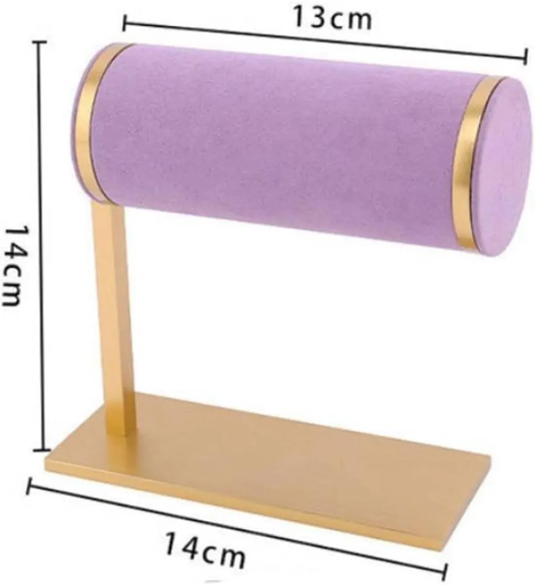 Jewelry Rack Jewelry Display Watch Organizer Bracelet Holder Hair Band Rack Portable Velvet Bracelet Scrunchie Organizer Display Stand Jewelry Stand Holder (Color : Style A1)