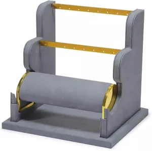 Jewelry Stand Earring Display Holder, Velvet Jewelry Display Stand, Detachable Bracelet Display Organizer Stand, Jewelry Holder for Watch Display Jewelry holder Jewelry Display (Color : E) (1 )
