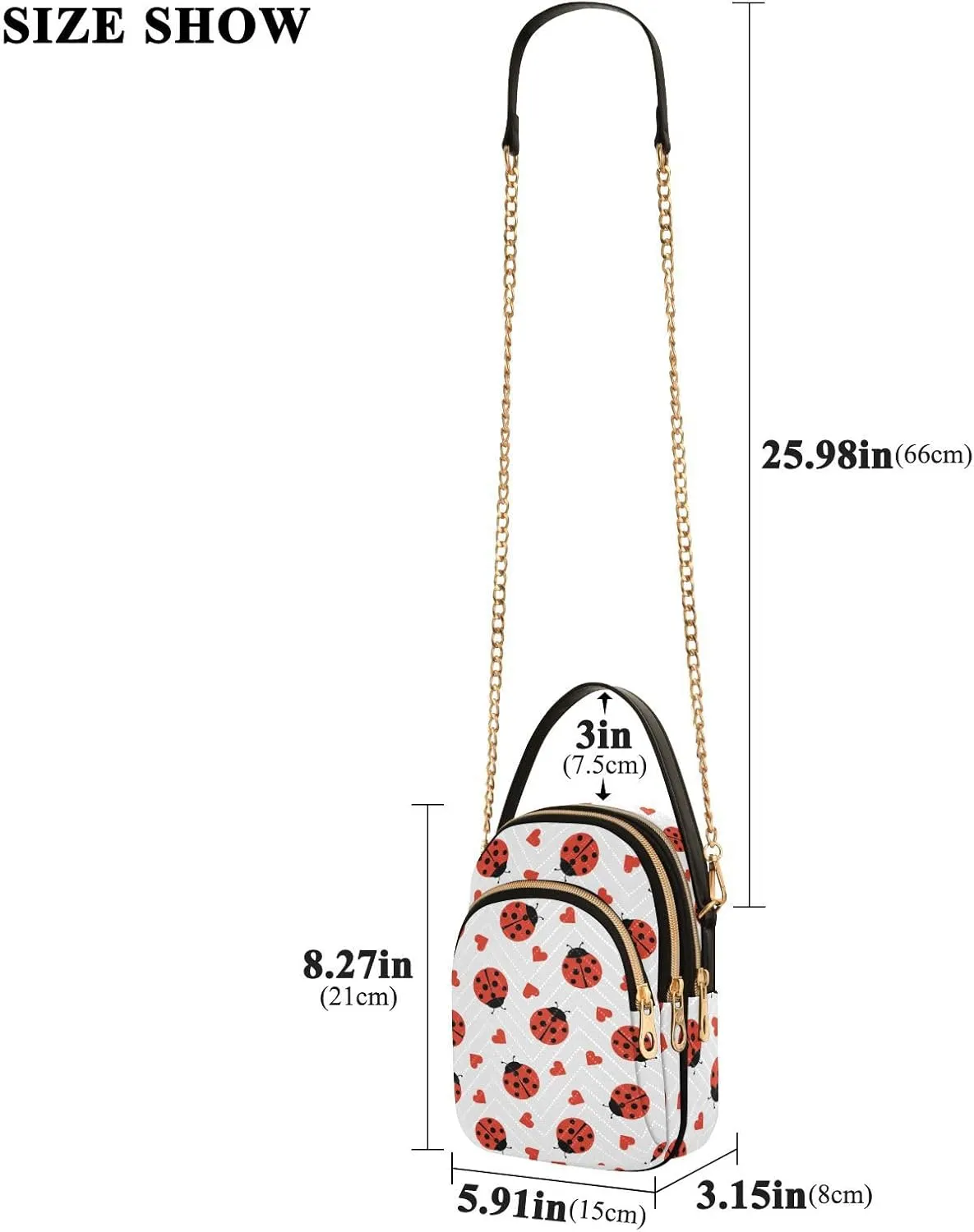 JIPONI Crossbody Bag for Women, Small Cell Phone Bag Shoulder Handbags Purse with Leather Strap