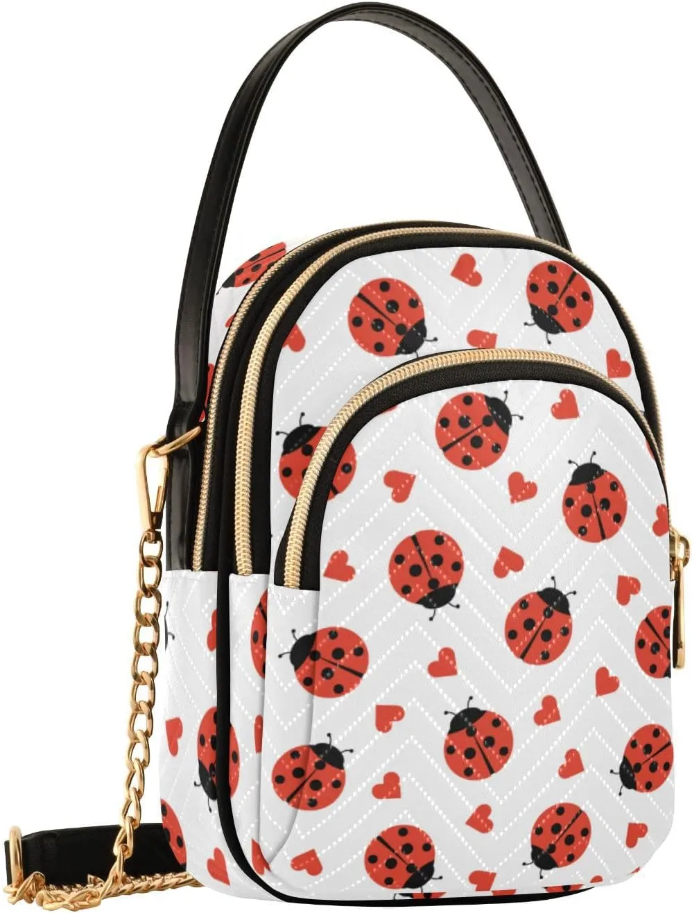 JIPONI Crossbody Bag for Women, Small Cell Phone Bag Shoulder Handbags Purse with Leather Strap