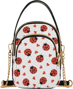JIPONI Crossbody Bag for Women, Small Cell Phone Bag Shoulder Handbags Purse with Leather Strap