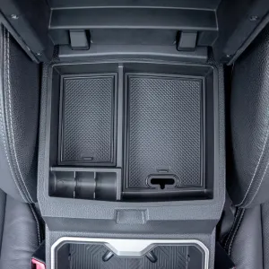 JKCOVER OEM Fit 2024 2025 Tacoma Center Console Organizer Tray Compatible with 2024 2025 Toyota Tacoma(4th Gen) Accessories ABS Plastic Storage Box（Patented Design）