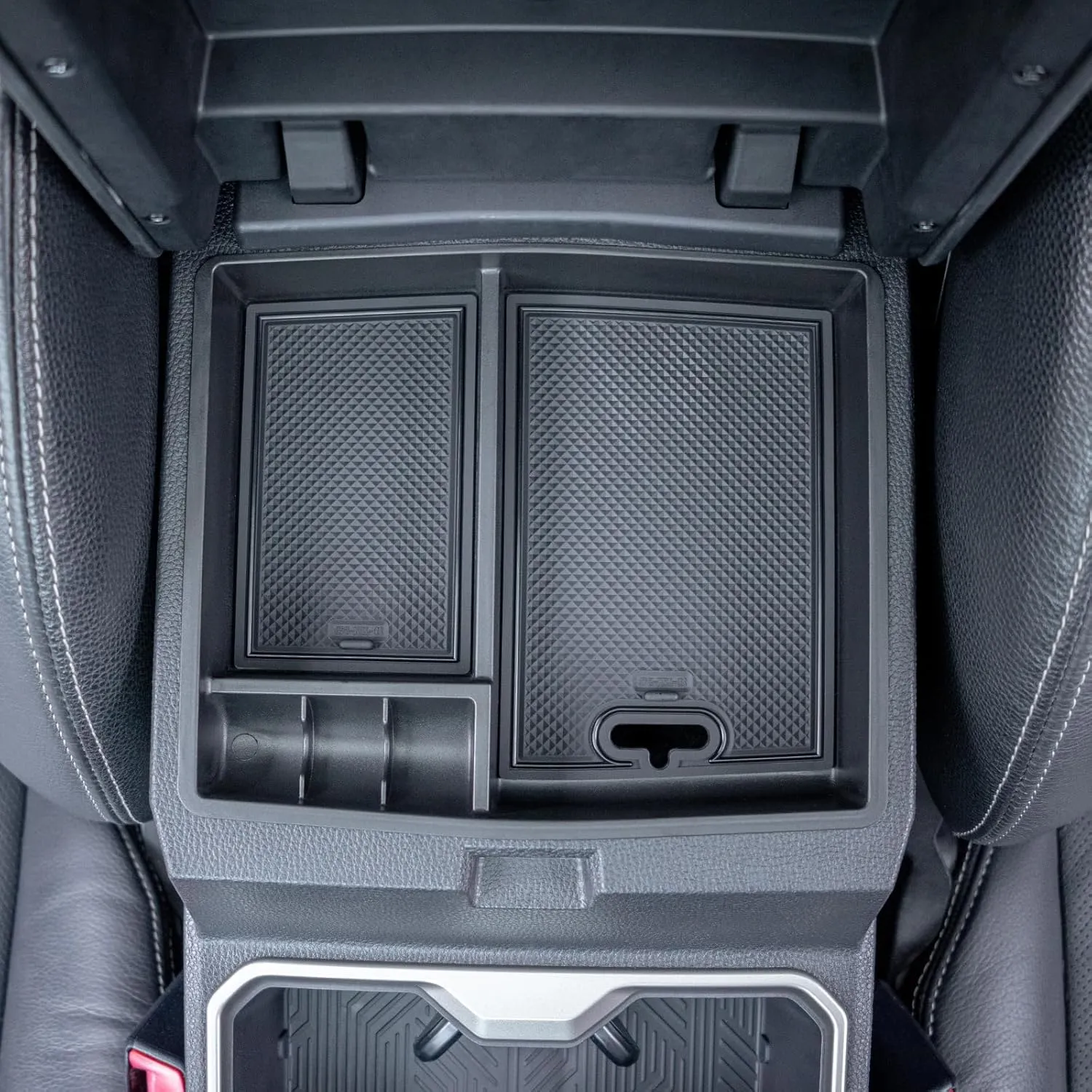 JKCOVER OEM Fit 2024 2025 Tacoma Center Console Organizer Tray Compatible with 2024 2025 Toyota Tacoma(4th Gen) Accessories ABS Plastic Storage Box（Patented Design）