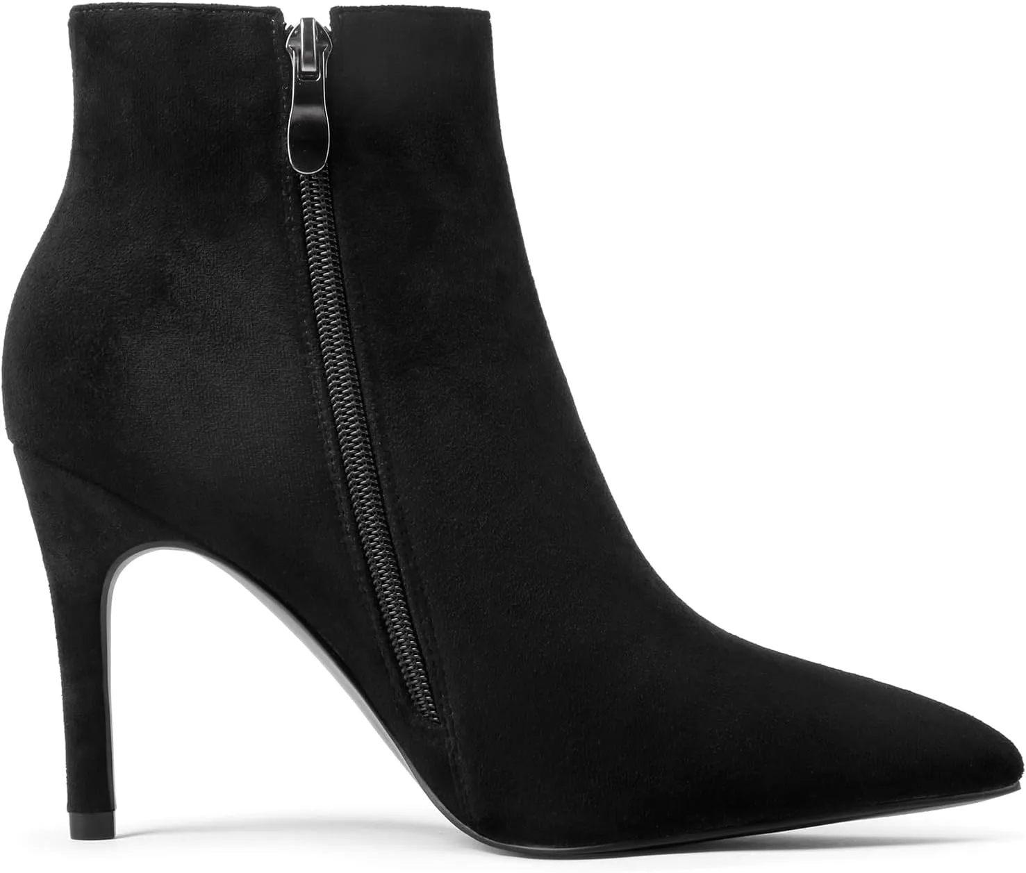 JOY IN LOVE Women's Ankle Boots Middle Heel Pointed Toe Stiletto Boots