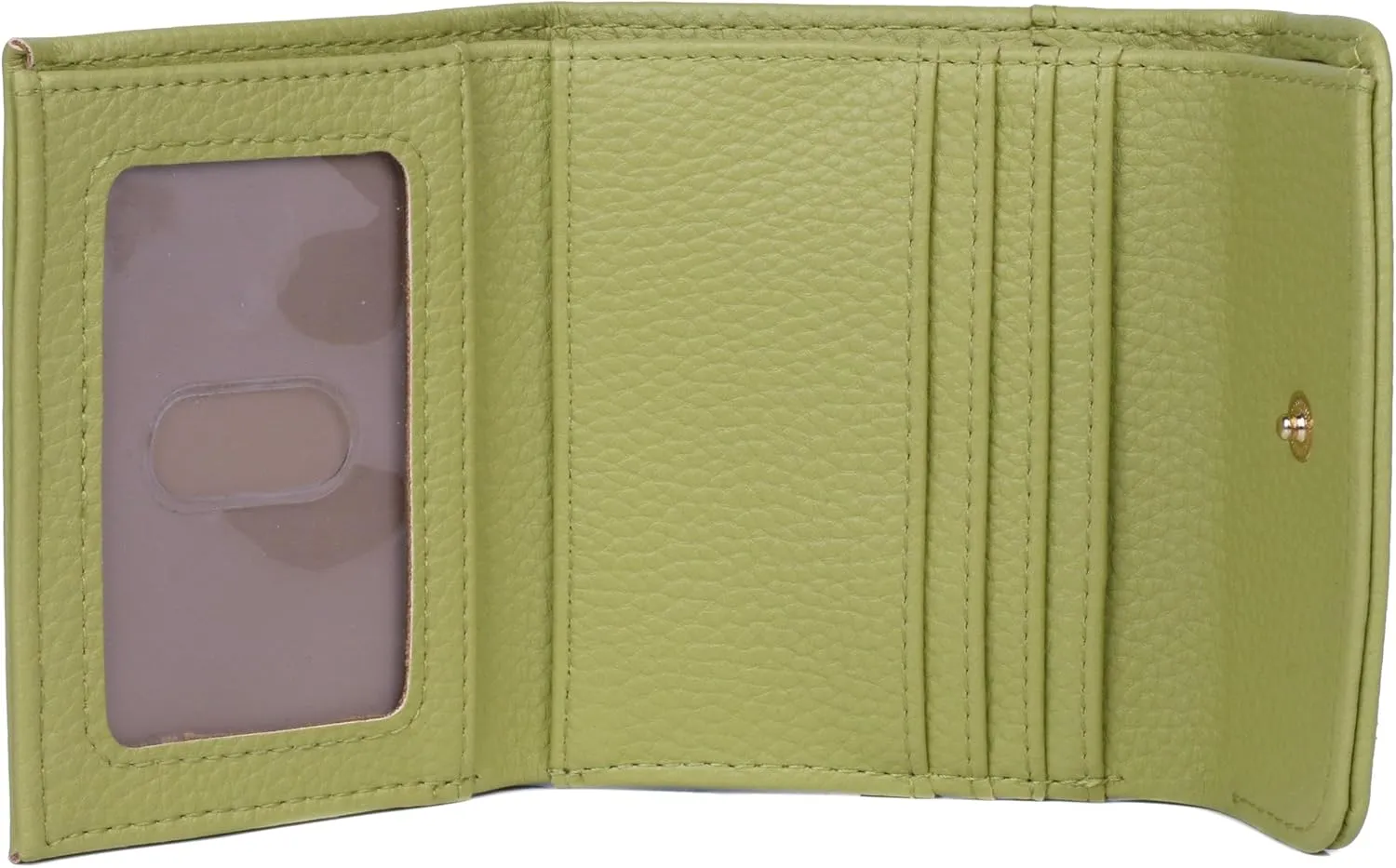 Julia Buxton Pebble Vegan Leather PMU Mini Trifold