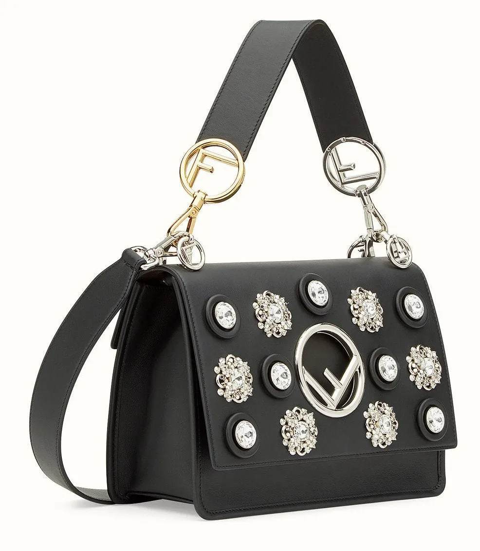 KAN I F Black Leather Bag