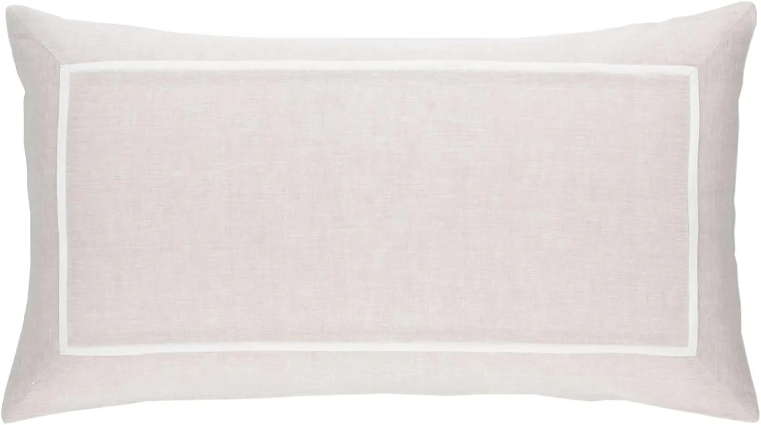 Keaton Linen Natural Sham, Euro Size, Neutral Solid Pattern