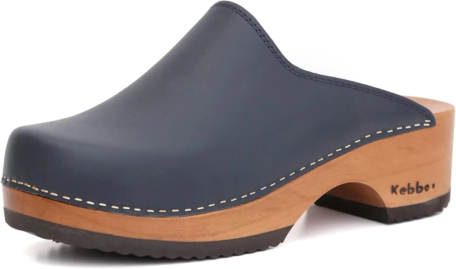 Kebba Edith - Handmade Wooden Clogs with Genuine Leather | Arch Support and Comfortable Fit | Chilean Tepa Platform and EVA Sole |Made in Villarrica, Chile