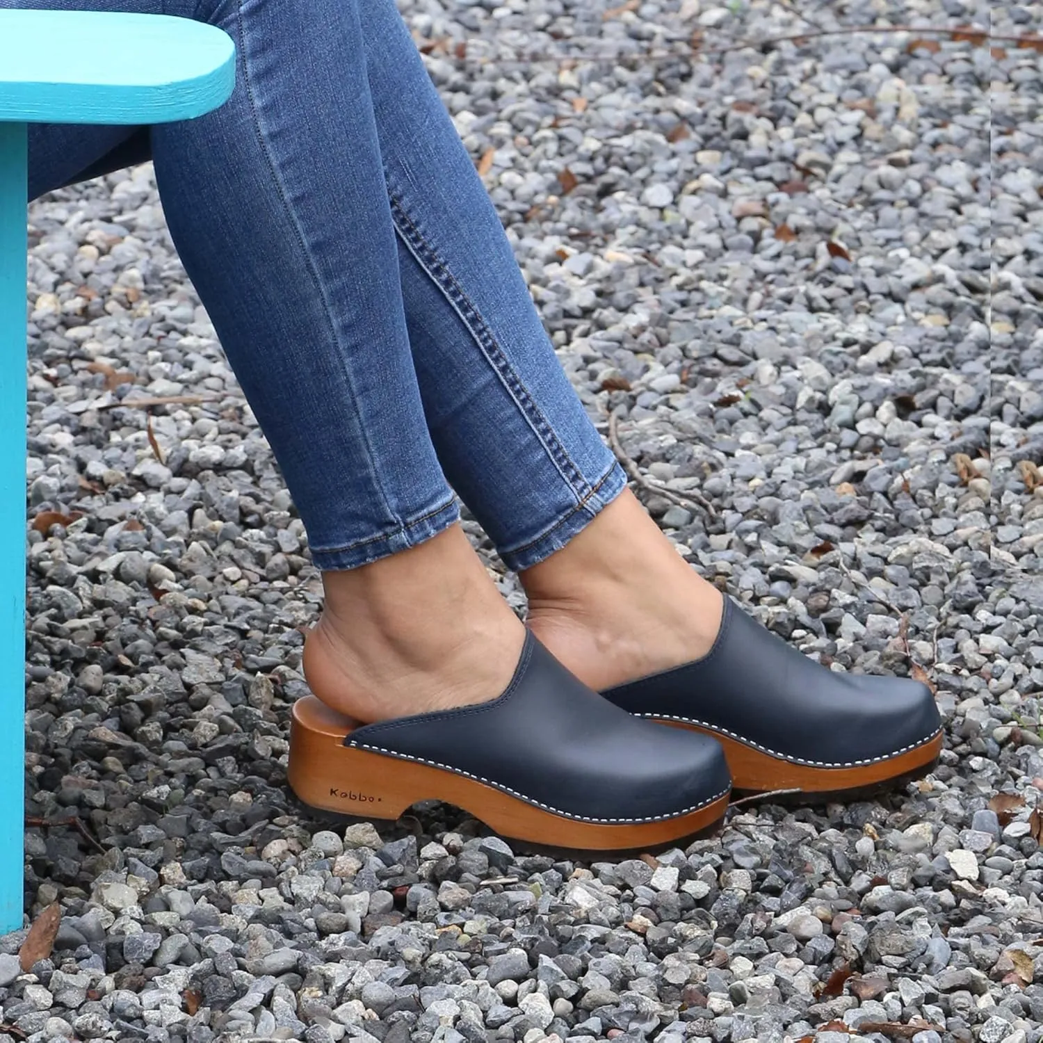 Kebba Edith - Handmade Wooden Clogs with Genuine Leather | Arch Support and Comfortable Fit | Chilean Tepa Platform and EVA Sole |Made in Villarrica, Chile