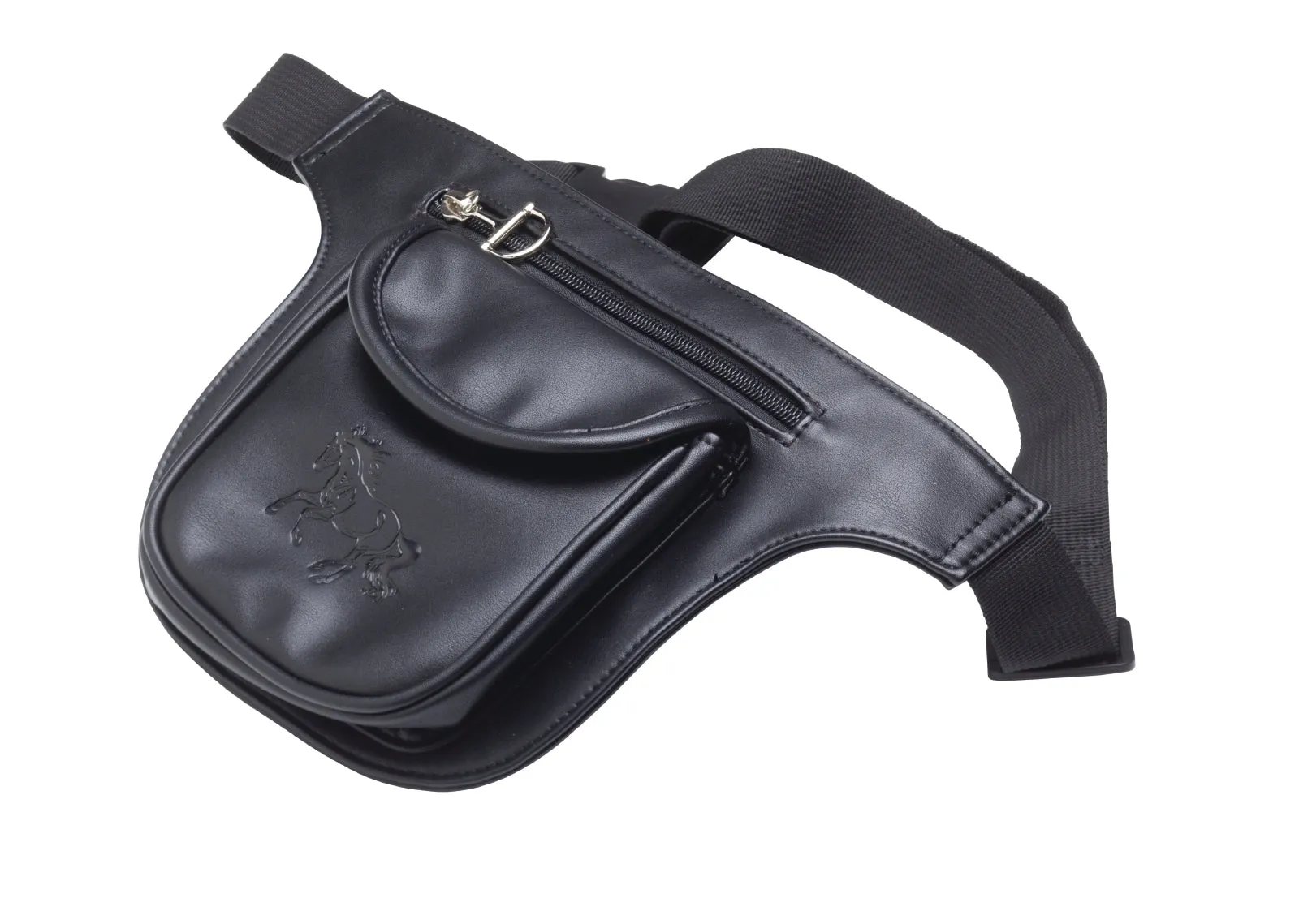 Kelley Two Pocket Fanny Pack -Black