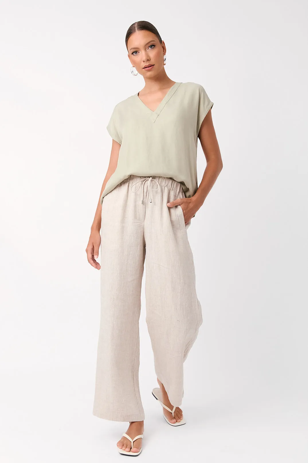 Kelly Linen Pant (Natural)