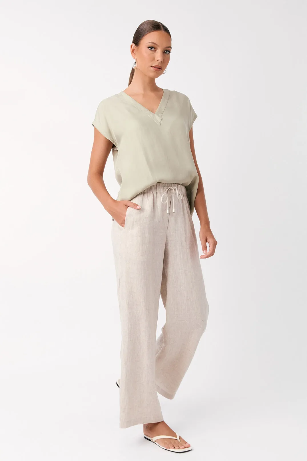 Kelly Linen Pant (Natural)