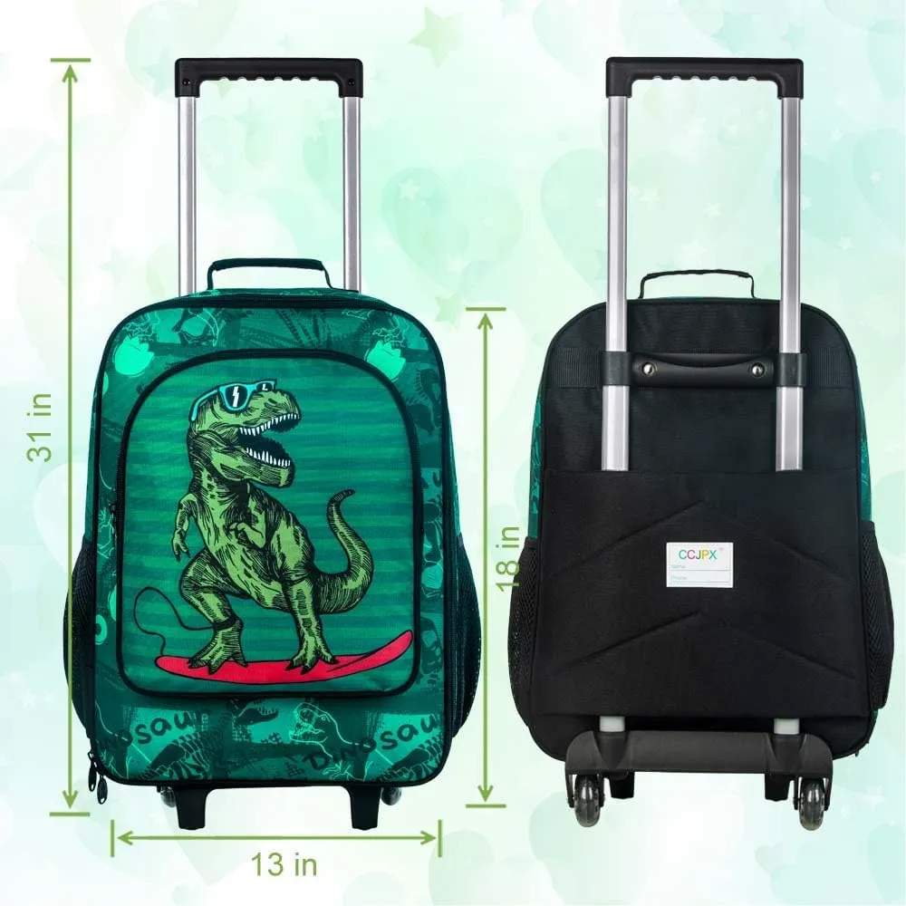 Kids Suitcase with Wheels for Girls and Boys, Rolling Carry on Luggage for Toddler Children