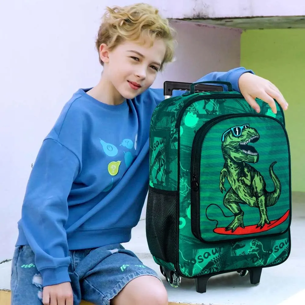 Kids Suitcase with Wheels for Girls and Boys, Rolling Carry on Luggage for Toddler Children