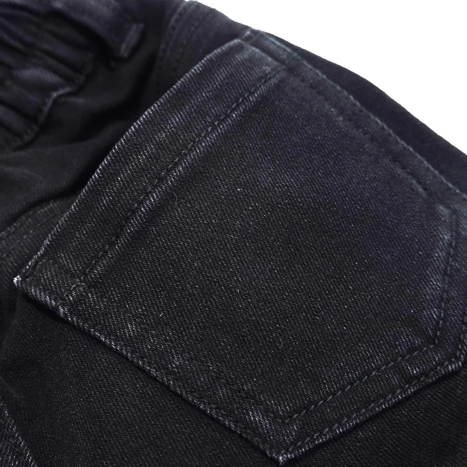 KIDSCOOL SPACE Baby Jeans,Little Toddler Kids Elastic Waist with D-Ring Stretch Cargo Denim Pants