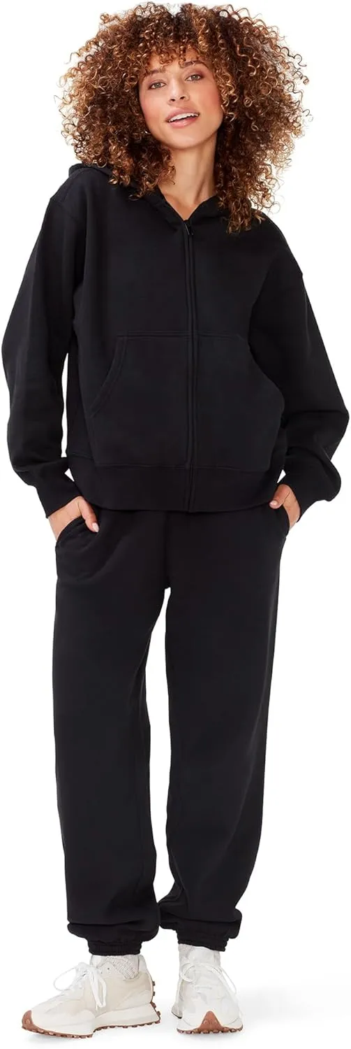 KUT & SO Womens Oversized Sweatpants – High Waisted Premium Midweight Fleece Joggers – Cozy Loungewear Boyfriend Fit