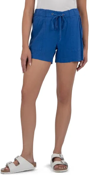 KUT from the Kloth Women's Katana-Drawstring Shorts with Porkchop Pockets