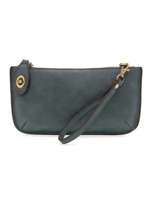 L8000-143 Women's Mini Crossbody Wristlet Clutch Washed Denim