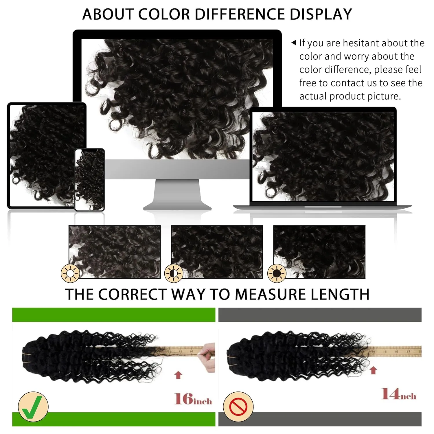 Lacer Clip in Human Hair Extensions Jerry Curly 3B 3C Real Hair Clip in Extensions For Black Women Natural Color 100% Brazilian African American Hair Extension (16 inch, Jerry Curly #1B)