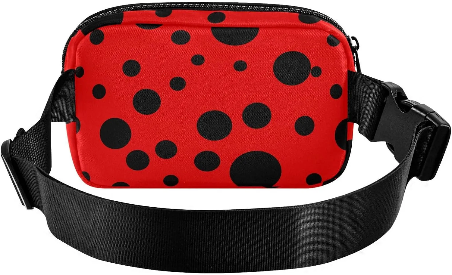 Ladybug Fanny Pack for Women Belt Bag Unisex Waterproof Adjustable Strap Waist Pouch Presents Casual Cycling Running Red