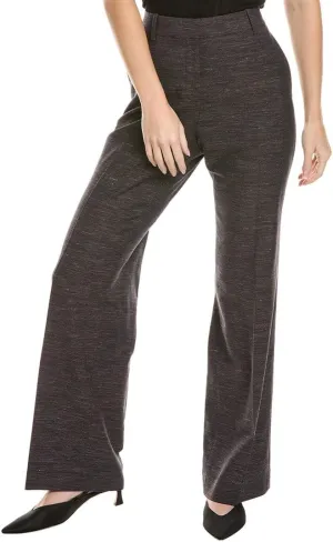 Lafayette 148 New York Gates Full Leg Wool & Linen-Blend Pant