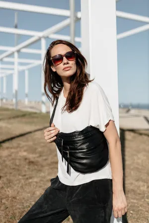 Large Black Bum Bag