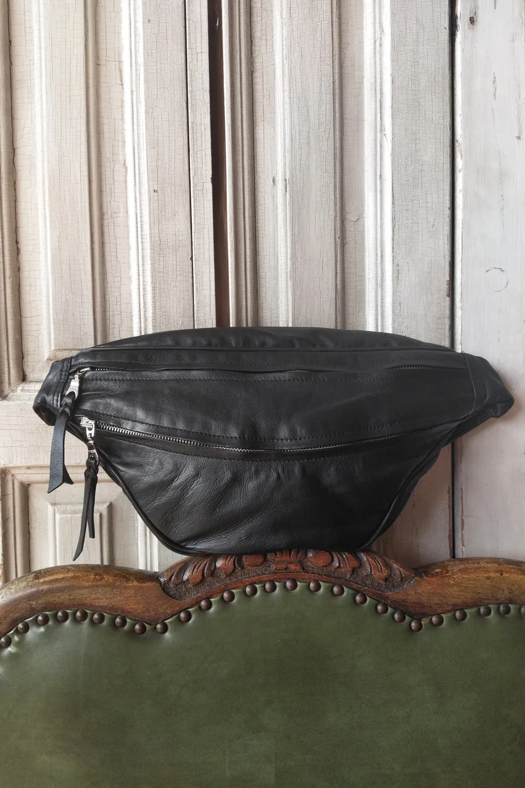 Large Black Bum Bag