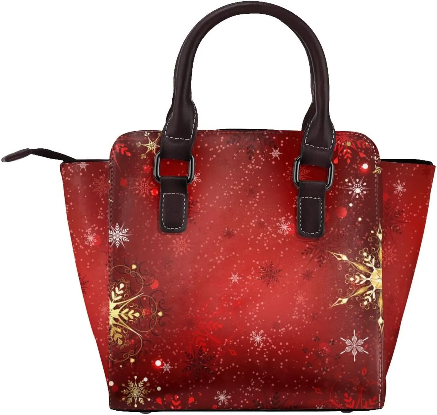 Large Capacity Shoulder Bag for Women PU Leather Shoulder Tote Handbag Studded Clutch Bag