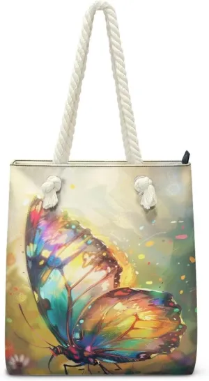 Large Tote Handbags for Women Reusable Grocery Bag Zipper Closure Storage Bag for Daily