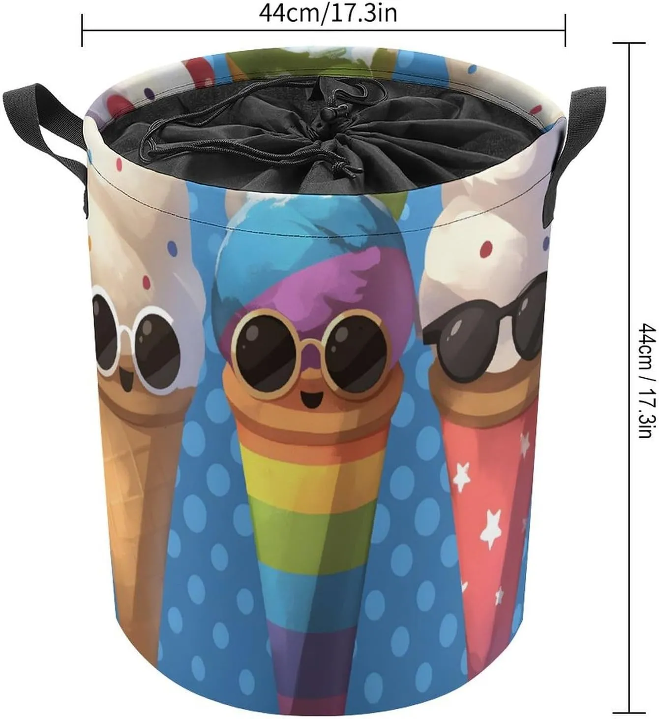 Laundry Hampers, Large Drawstring Laundry Bag, Removable Laundry Bags, Collapsible Storage Bin with Handles for Home Organization, Kids Room, Nursery Glasses