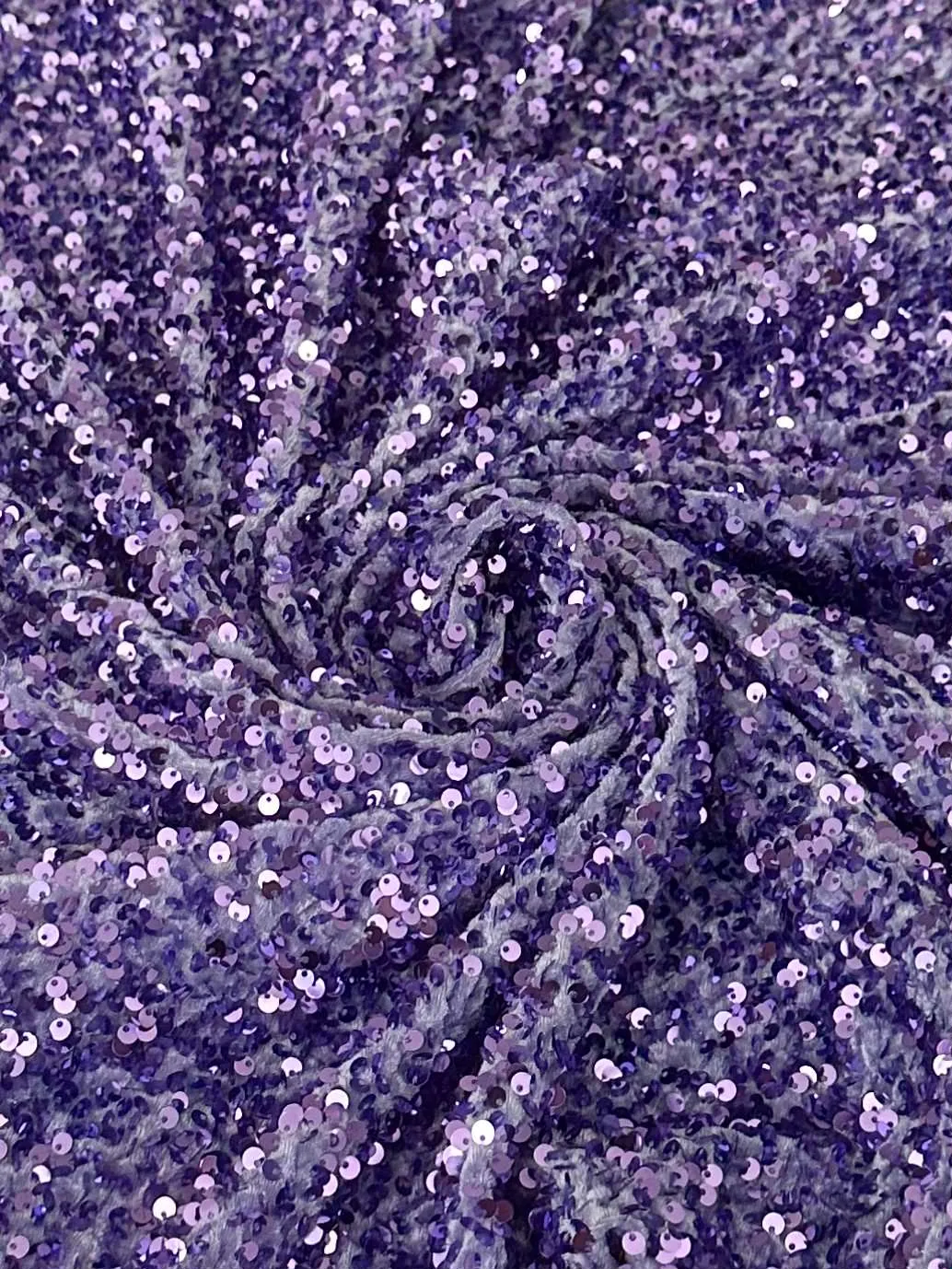 Lavender Sequin on Velvet