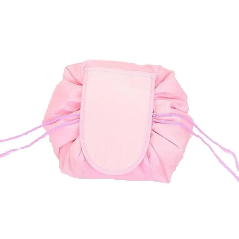 Lazy Cosmetic Bag Printing Drawstring Makeup Case Storage Bag Portable Travel Au