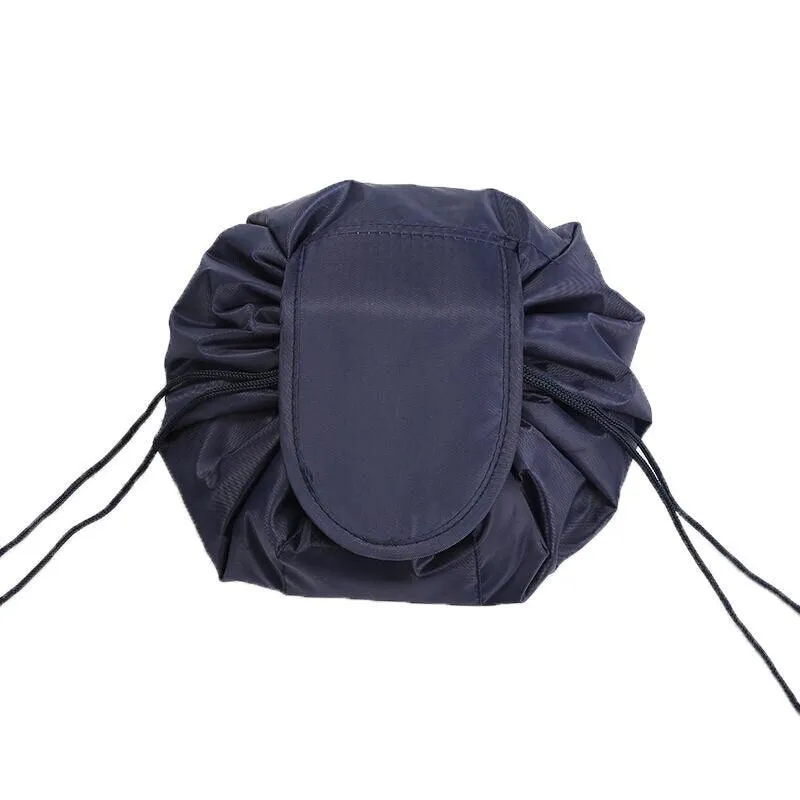 Lazy Cosmetic Bag Printing Drawstring Makeup Case Storage Bag Portable Travel Au
