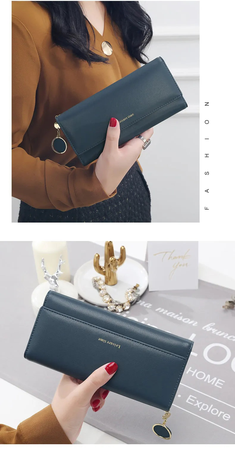 Leather Multi-Functional Long Wallet