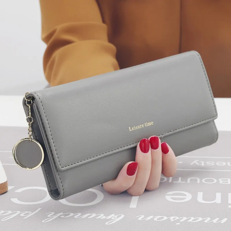 Leather Multi-Functional Long Wallet