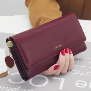 Leather Multi-Functional Long Wallet