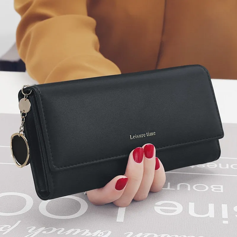 Leather Multi-Functional Long Wallet