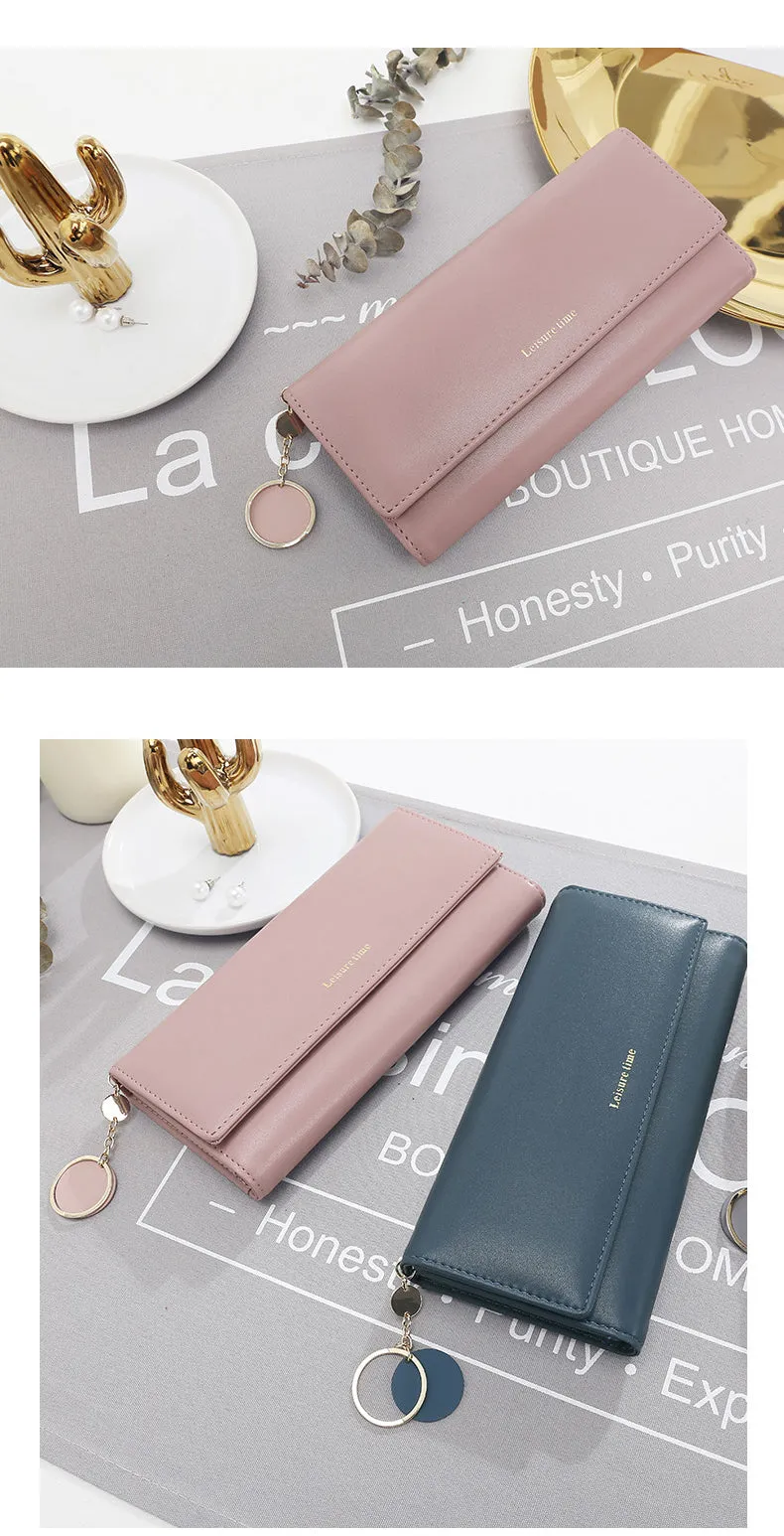 Leather Multi-Functional Long Wallet