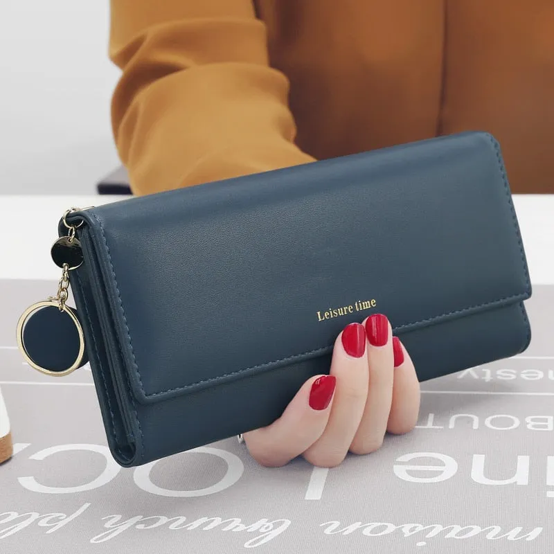 Leather Multi-Functional Long Wallet