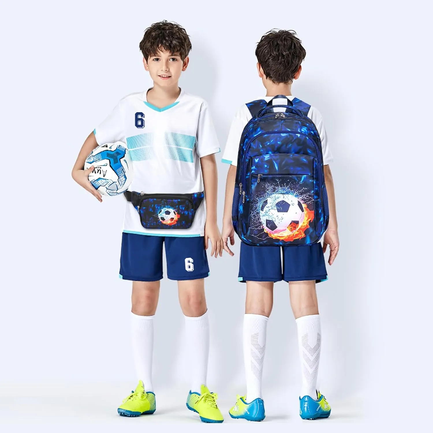LEDAOU Kids School Backpack with Lunch Box for Boys Girls Bookbag School Bag Preschool Kindergarten Toddler Backpack