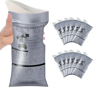 LePvo 12 Pack Disposable Urine Bags, 700ML Travel Pee Bags Unisex Urinal Bag Vomit Bag for Travel Traffic Jam Emergency Portable Car Vomit Bag Disposable Urine Bag for Men Women Kids