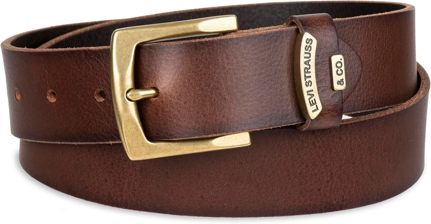 Levi’s Men’s Casual Everyday Leather Jean Belt