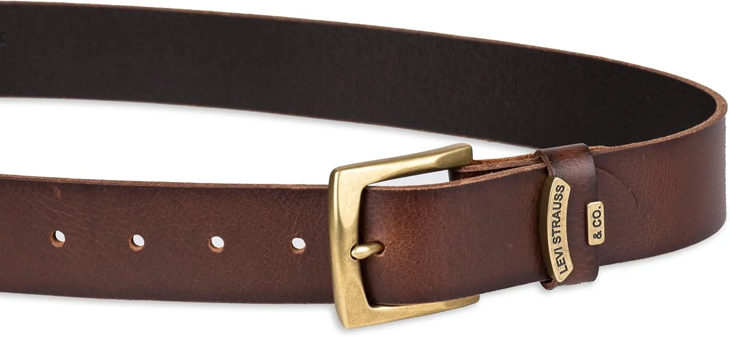 Levi’s Men’s Casual Everyday Leather Jean Belt