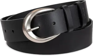 Levi's Women's Casual Soft Leather Jean Belt with Rounded Buckle